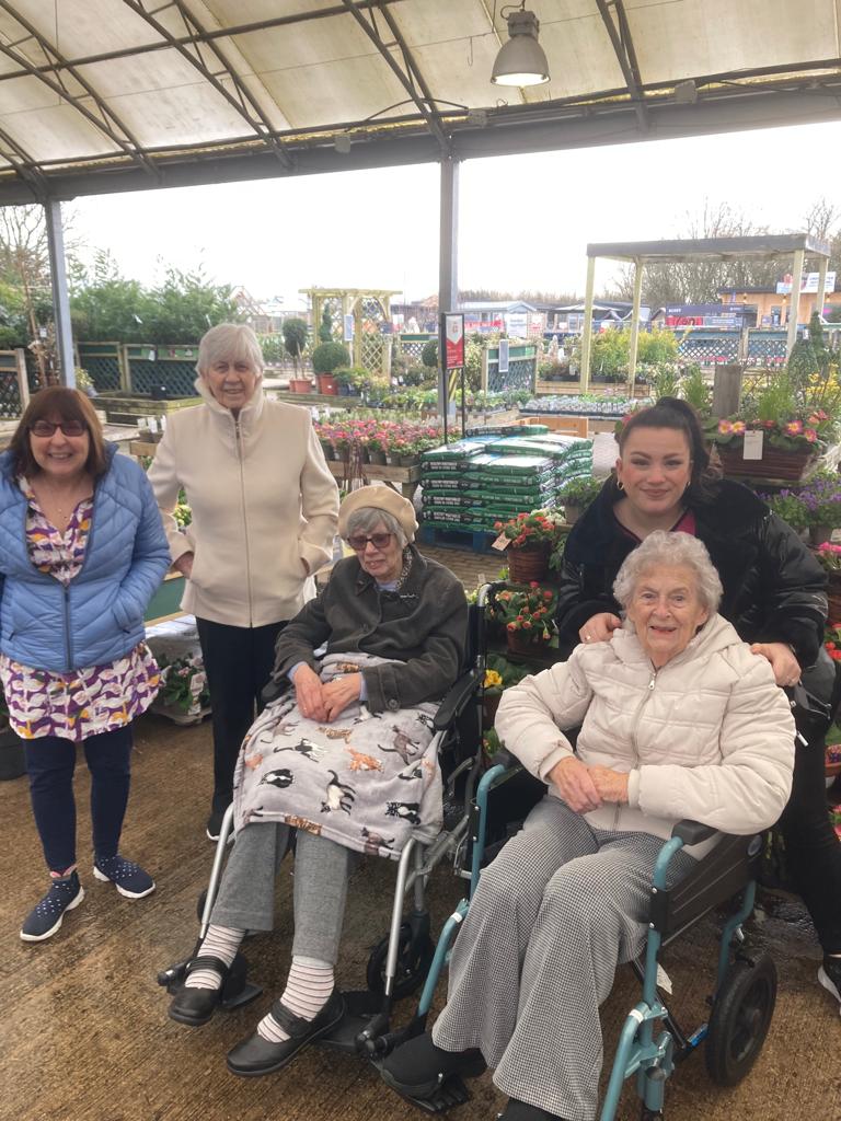 Our residents on a trip to Dobbies Garden Centre