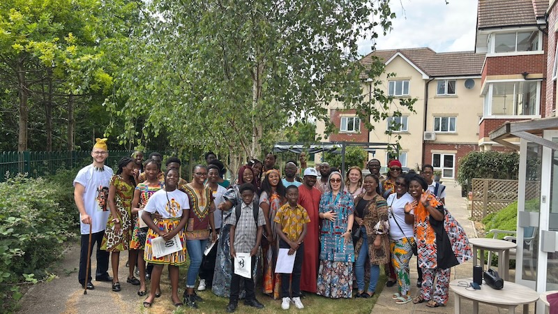 the swindon ghana church youth team visiting us for african culture day