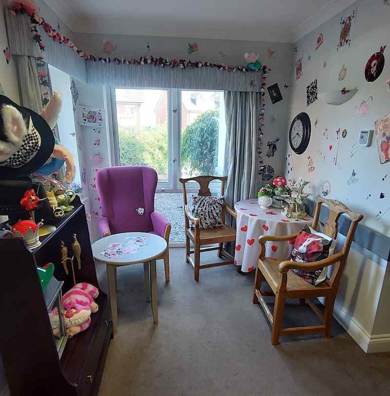 our alice in wonderland themed destination point