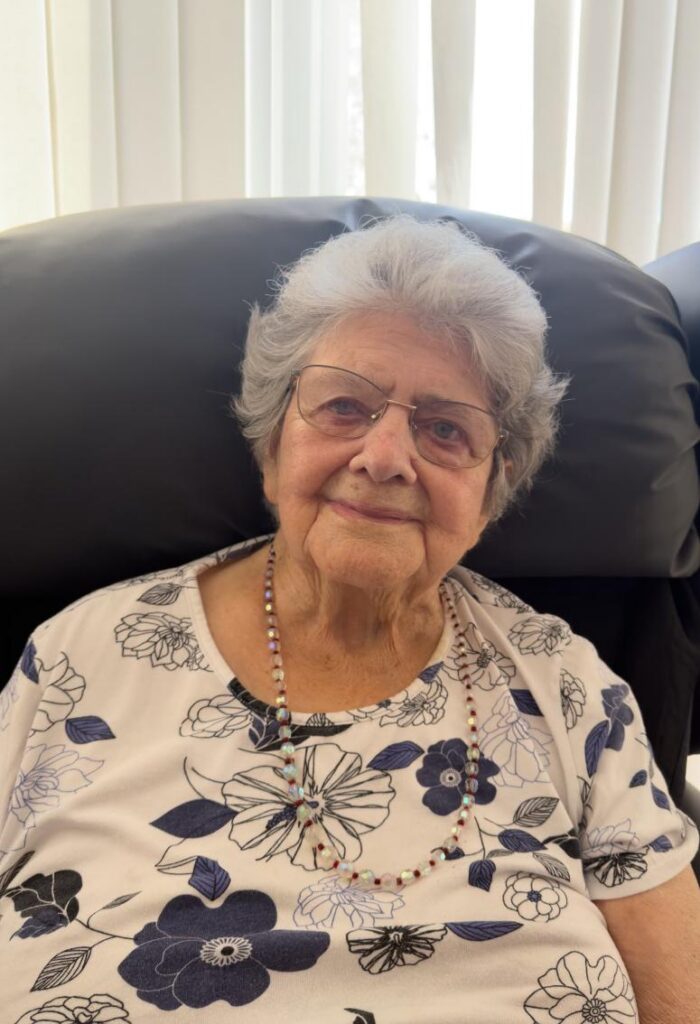 older lady smiling