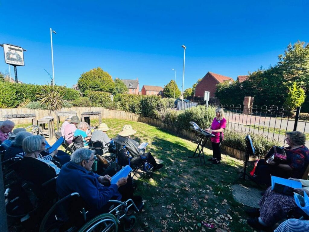 residents singing